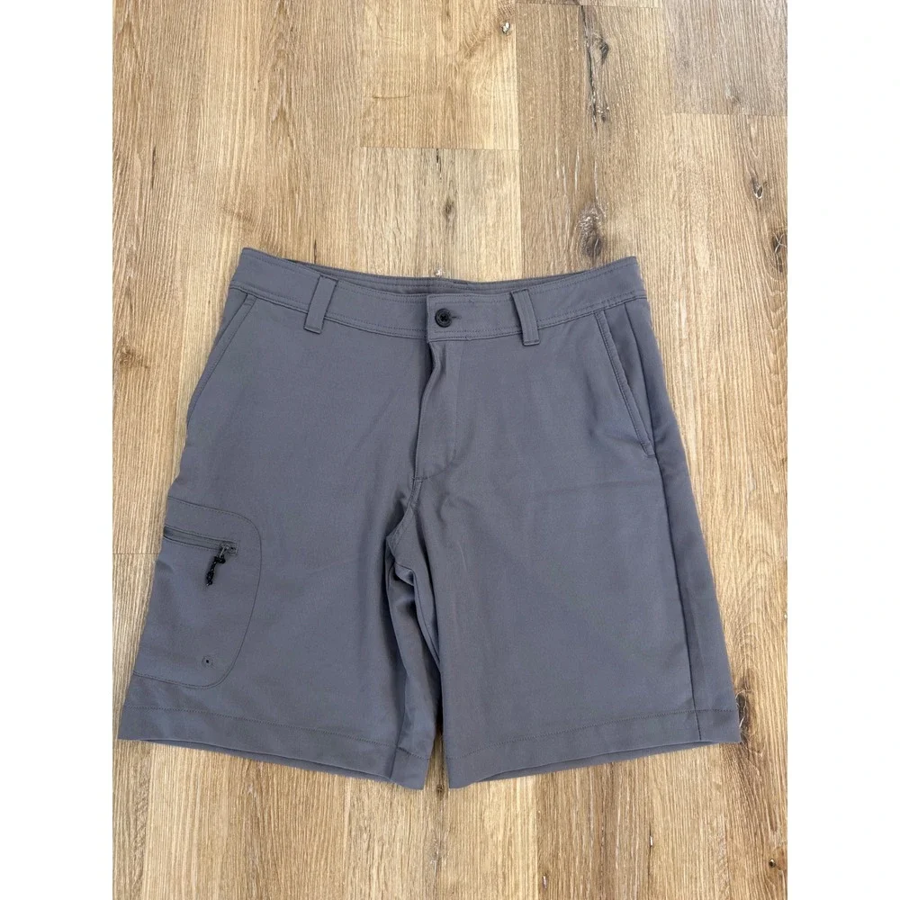 Magellan Outdoors Fish Gear Shorts Mens 32 Gray Performance Fishing Hiking Cargo